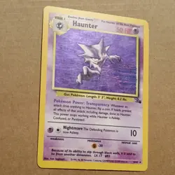 Ink Smear Error Pokemon Haunter 6/62 Fossil Holo Rare Unlimited - Image 3