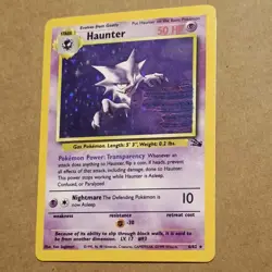Ink Smear Error Pokemon Haunter 6/62 Fossil Holo Rare Unlimited - Image 4