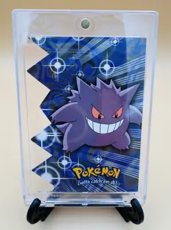 Clean 2000 Topps Pokemon TV Animation Series 3: Gengar Die Cut Card EV06 Blue - Image 1