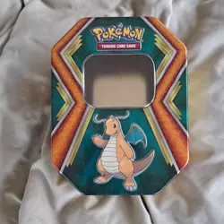 Pokemon TCG Dragonite Metal Card Tin Collector Box Empty Card Storage - NM/M - Image 1