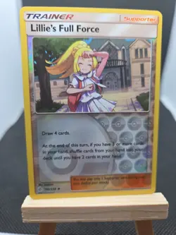 Lillie's Full Force 196/236 Reverse Holo Cosmic Eclipse Sun And Moon Pokemon Tcg - Image 1