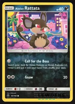 Alolan Rattata - 84/168 - Common Reverse Holo - Celestial Storm - Pokemon Card - Image 1