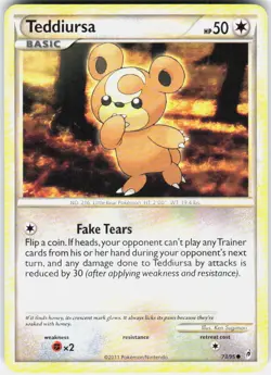Teddiursa 73/95 Common Call of Legends Pokemon Lightly Played - Image 1