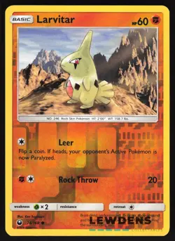 Larvitar - 74/168 - Common Reverse Holo - Celestial Storm - Pokemon Card - Image 1