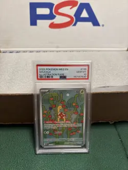 Pokemon TCG: Shuckle Illustration Rare #136/132 Mega Evolution PSA 10 GEM MINT. - Image 1