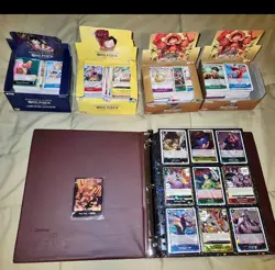 Binder of One Piece TCG Trading Cards Holos, SR’s, Full Art & Bulk - Image 1