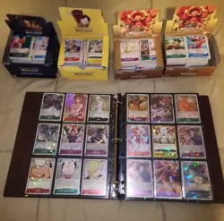 Binder of One Piece TCG Trading Cards Holos, SR’s, Full Art & Bulk - Image 3