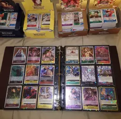 Binder of One Piece TCG Trading Cards Holos, SR’s, Full Art & Bulk - Image 5