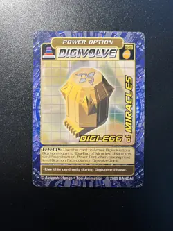 BANDAI DIGIMON CARD Bo-161 DIGI-EGG OF MIRACLES - Rare - Image 1