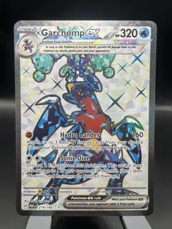 Garchomp ex 219/182 Scarlet & Violet Paradox Rift Pokemon TCG - NM - Image 1