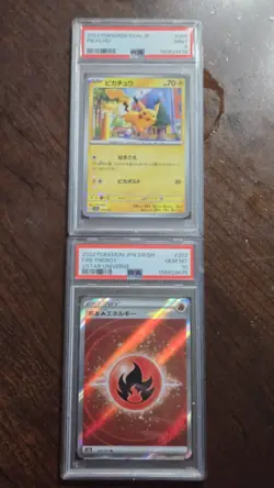 Pokemon- Japanese PSA (6) Card Lot - Raihan Secret, Pikachu MISLABELED, Phione.. - Image 3