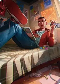 Miles Morales Art Card, Magic the Gathering Spider-Man, 35 - Image 1