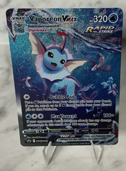 Vaporeon VMAX SWSH182 Sword & Shield Promo Holo Pokemon TCG Card NM/M - Image 1