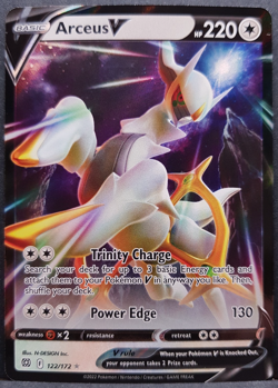 Arceus V 122/172 Brilliant Stars Pokemon Pokemon Card English Near Mint - Image 1