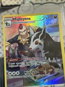 Mightyena TG09/TG30 Full Art Astral Radiance Pokemon TCG Card NM - Mint - Image 3