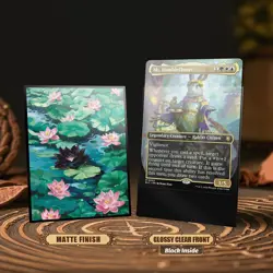 MTG Card Sleeves 100CT (Bloomburrow 66mm x 92mm, Bloomburrow Black Lotus - Image 2