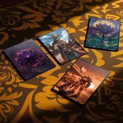 MTG Card Sleeves 100CT (Bloomburrow 66mm x 92mm, Bloomburrow Black Lotus - Image 5