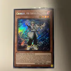 Yu-Gi-Oh Crowley, the Gifted Magistus 1st Edition Secret Rare Card BLMM-EN044 - Image 1