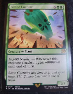 Jumbo Cactuar # 191 FIN Final Fantasy Set MTG Magic The Gathering Cards - Image 1