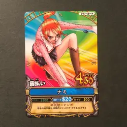 Y179 Nami C048 Japanese One Piece Berry Match Carddass Card - Image 1