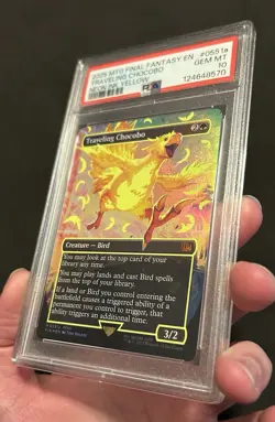 MTG Final Fantasy - Traveling Chocobo Neon Ink Yellow PSA Gem Mint 10 - Image 5