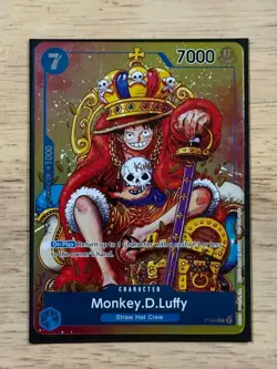 Monkey.D.Luffy P-043 One Piece Convention Promo 2024 Holo Foil Bandai Fest - Image 1