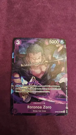 • Roronoa Zoro • OP09-076 Alt Art Welcome Pack Vol. 2 Promotion One Piece TCG NM - Image 1
