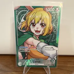 One Piece Carrot Two Legends Leader Parallel Foil EN OP08-021 - Image 1
