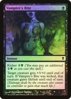 Zendikar MTG Foil Vampire's Bite Magic - Image 1