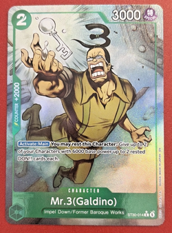Mr.3(Galdino) (Full Art) ST30-014 Starter Deck EX: Luffy & Ace Foil - Image 1
