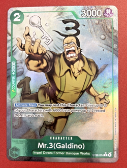 Mr.3(Galdino) (Full Art) ST30-014 Starter Deck EX: Luffy & Ace Foil - Image 2