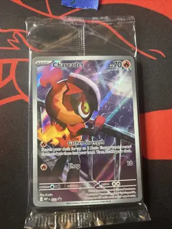 Charcadet 022 ETB Black Star Promo - Pokemon TCG Phantasmal Flames - NM+/SEALED - Image 1