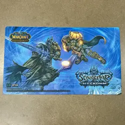 World Of Warcraft TCG Scourgewar Icecrown Playmat USED WOW CCG Play Mat - Image 1