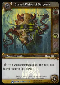 World of Warcraft TCG Cursed Vision of Sargeras - Black Temple Treasure 2/12 - Image 1