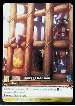 World of Warcraft TCG Corki's Ransom (Extended Art Foil) - Fires of Outland 227/ - Image 1