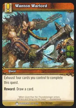 World of Warcraft TCG Wanton Warlord - Wrathgate 217/220 - Image 1