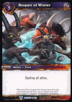 World of Warcraft TCG Despair of Winter - War of the Ancients 5/240 - Image 1