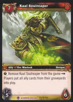 World of Warcraft TCG Kaal Soulreaper - Heroes of Azeroth 245/361 - Image 1