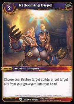 World of Warcraft TCG Redeeming Dispel - War of the Ancients 40/240 - Image 1