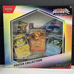 Pokemon TCG SV8.5 Prismatic Evolutions Poster Collection Box Factory Sealed NEW - Image 1