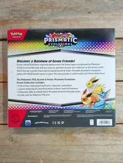 Pokemon TCG SV8.5 Prismatic Evolutions Poster Collection Box Sealed - Image 2