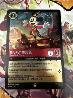 Disney Lorcana Mickey Mouse Brave Little Prince 111/204 EN Cold Foil- Fabled- NM - Image 4