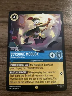 Scrooge McDuck-Resourceful Miser Disney Lorcana 154/204 Legendary Regular - Image 1