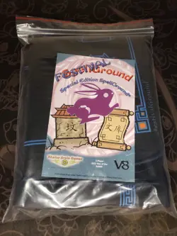 SpellGround V8 BLACK Festival Playmat Year of the Rabbit Magic Yugioh Pokemon - Image 1