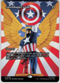 Steelshaper's Gift Borderless 50 Marvel Super Heroes Magic the Gathering - Image 1