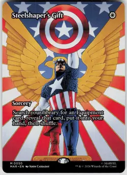 Steelshaper's Gift Borderless 50 Marvel Super Heroes Magic the Gathering - Image 1