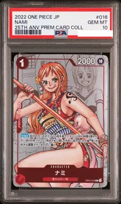 [PSA10] Nami OP01-016 Premium Card Collection 25th Anniversary Japanese #16 - Image 1