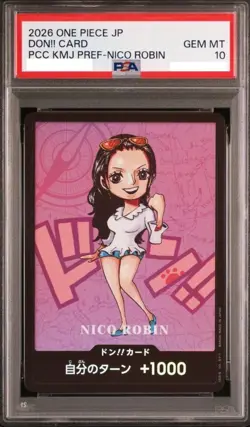 PSA 10 Robin DON!! ONE PIECE Card Collection Kumamoto Special Flagship JP 2026 - Image 1