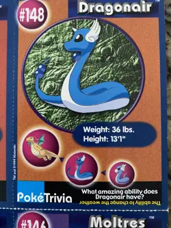 Lot of 6 Pokemon Poke Trivia Burger King Cards 1999 Bulbasaur #1 - Image 5