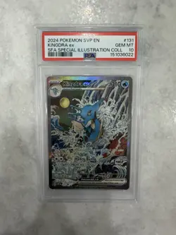 Pokemon 2024 EN Pokemon TCG SV Promo Cards Kingdra ex 131 Holo PSA 10 - Image 1